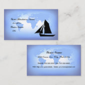 La voile du Carte de visite mondial (Devant / Derrière)