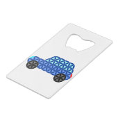 La Voiture De Vie - Formes Sacrées B1, Bleu. (Dos Angle)