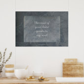 La Voix De Votre Coeur Parle À Mon Âme - Poster (Cuisine)