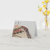 "La vue" de la carte vierge supérieure de note (Fleur jaune)