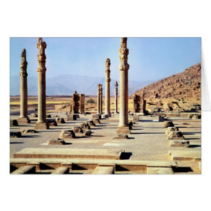 La vue générale de l'Apadana a fondé c.518 AVANT