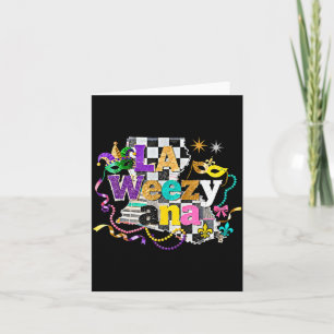 La Weezy Ana Louisiana Mardi Gras Carnaval Ontwerp Kaart