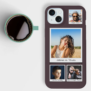 Laad je foto's op Moody Eggplant Paarse iPhone 15 Plus Case