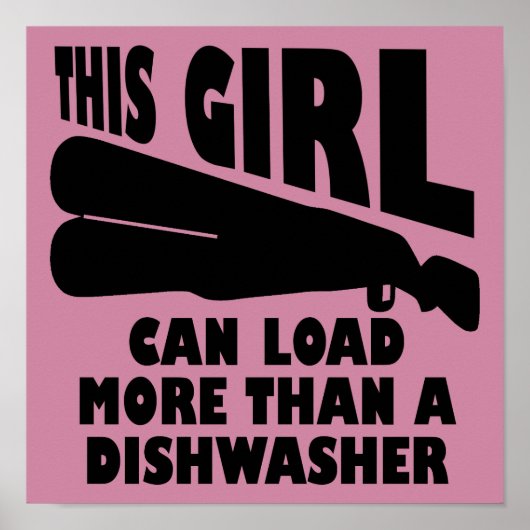 Laad meer dan een wasmachine poster (Voorkant)