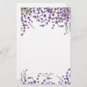 Laadbloemengreenery bruiloft briefpapier (Voorkant / Achterkant)