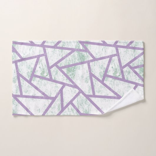 Laadbord en bleek groen mozaïekpatroon bad handdoek (Handdoek)