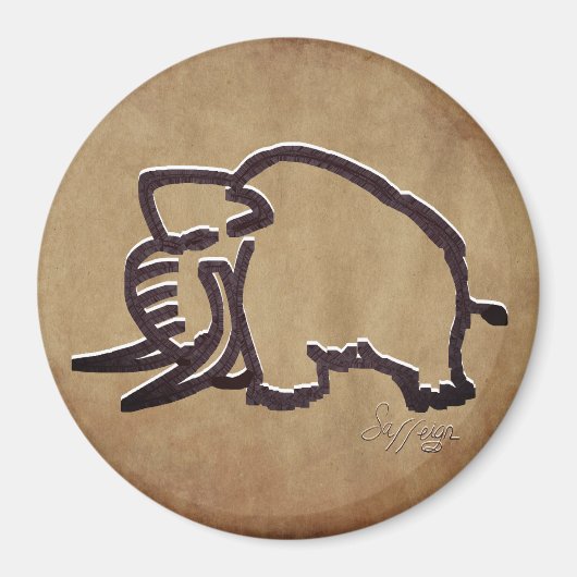 laadmammoet magneet (Voorkant)