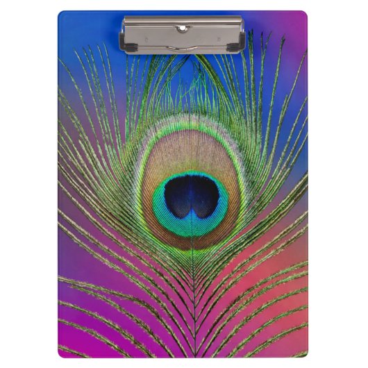 Laadveer van een pauw klembord (Voorkant)