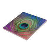 Laadveer van een pauw tegeltje (Zijkant)