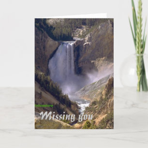 Laag-herfst-Yellowstone, die u missen wenskaart Kaart