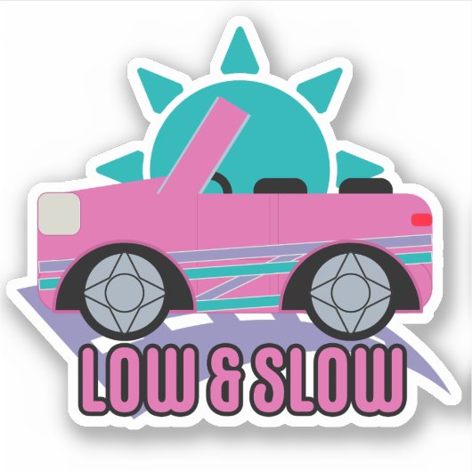 Laag & langzaam sticker (Voorkant)
