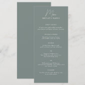 Laag Minamalist Menu (Voorkant / Achterkant)