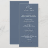 Laag Minamalist Menu (Voorkant / Achterkant)