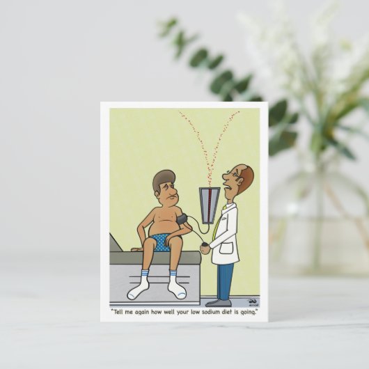 Laag natrium briefkaart (Staand voorkant)