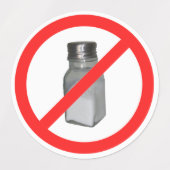 Laag natrium of geen zout stickers (Design 2)