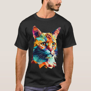 Laag Poly Kater T-shirt