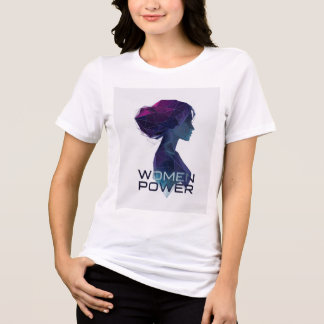 Laag Poly Vrouwen Power T-Shirt Feministische Kuns