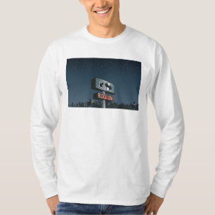 Laag station blokkeren via bord (met lange mouwen) t-shirt
