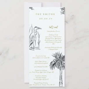 Laagland zuidelijk geïllustreerd menu