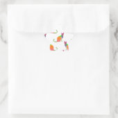 Laagpoly Cat Silhouette Pattern Ster Sticker (Tas)