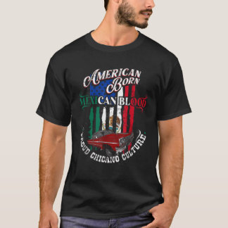 Laagrijder Chicano Lage Mexicaanse Amerikaanse Lat T-shirt