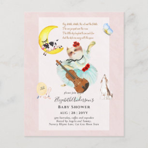 LAAGSTE BUDGET Nursery Rhyme Baby shower Flyer