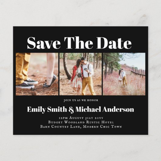 Laagste prijsbudget Opslagdatum Foto brochure (Voorkant)