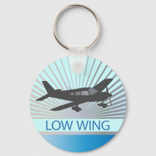 Laagvleugelvliegtuig Sleutelhanger