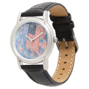 Laan in de regen van Frederick Childe Hassam Horloge