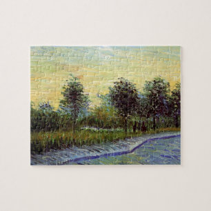 Laan in Voyer d'Argenson Park door Vincent van Gog Legpuzzel