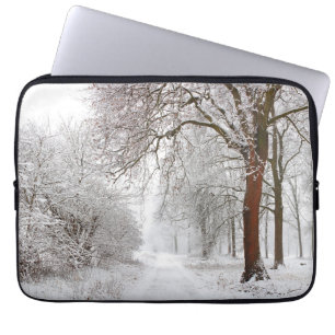Laan met bomen   Stupinigi Parc, Italië Laptop Sleeve
