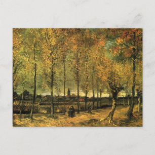 Laan met populieren door Vincent van Gogh Briefkaart