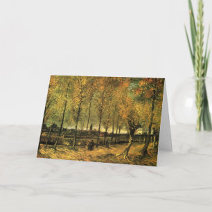 Laan met populieren door Vincent van Gogh Kaart