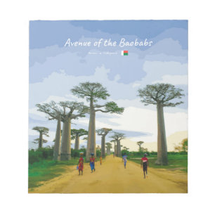 Laan van de Baobabs, Madagaskar - Landschap Notitieblok