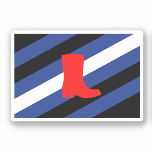 Laars Pride-vlag Sticker (Voorkant)