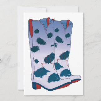 Laars-scoot wenskaart (blauw) kaart