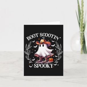 Laars Scootin Soky Retro Western Grappig Halloween Kaart