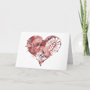 laarsstomp hart feestdagen kaart