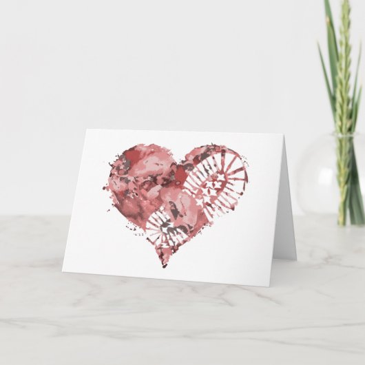 laarsstomp hart feestdagen kaart (Voorkant)