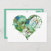 laarsstomp hart feestdagenkaart (Voorkant / Achterkant)