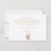 Laarzen Bloemen Bloem Cowgirl Bruidsmeisje Bruilof Bedankkaart (Achterkant)