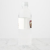 Laarzen & Bruisende Boho Westerse Bruiloftsfeest B Waterfles Etiket (Achterkant)