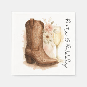 Laarzen & bubbelig Country Western laars bruidsdou Servet
