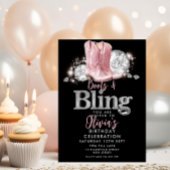 Laarzen en Bling Verjaardag Kaart