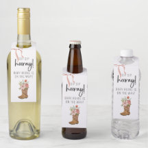 Laarzen en bogen Bottle Hanger Labels