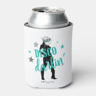 Laarzen 'n Bling Disco Darlin' Teal ID925 Blikjeskoeler
