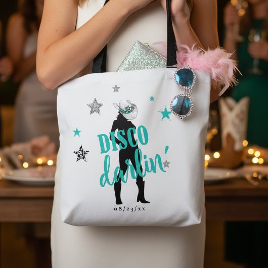 Laarzen 'n Bling Disco Darlin' Teal ID925 Draagtas