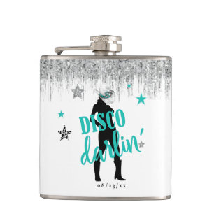 Laarzen 'n Bling Disco Darlin' Teal ID925 Heupfles