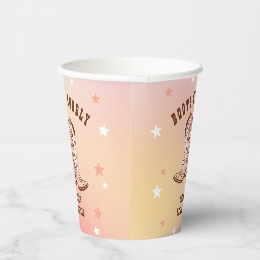 Laarzen N' Bubbelige Cowboylaarzen Bruiloft Bruids Papieren Bekers (Rechts)