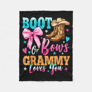 Laarzen Of Bogen Grammy Loves You Geslacht Reveal Fleece Deken